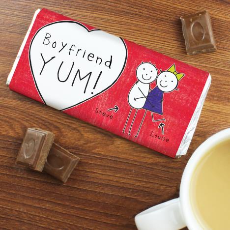 Personalised Purple Ronnie Couple 100g Chocolate Bar Extra Image 3